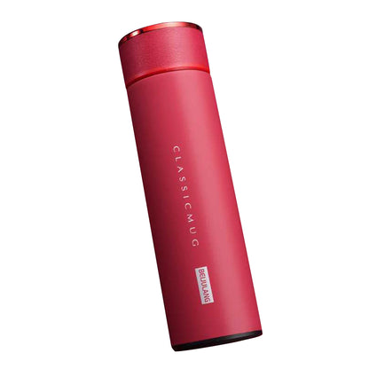 Portable Stainless Steel Smart Water Bottle, Leak Proof, Double Walled, Keep Drink Hot & Cold, LCD Temperature Display