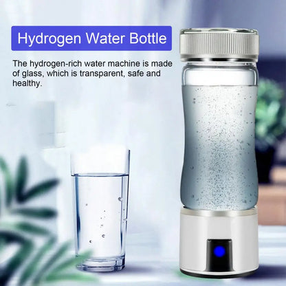 Hydrogen Water Bottle Electrolysis Hydrogen Water Bottle Portable 300Ml Hydrogen Rich Water Bottle with Spe Pem for Birthday