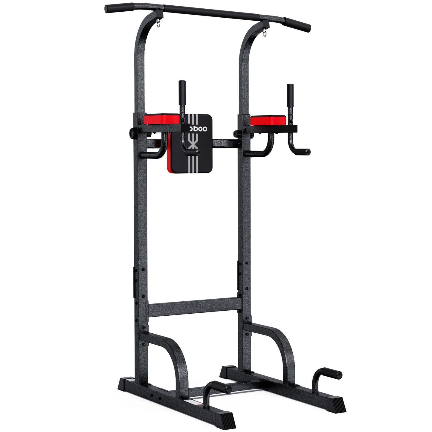 Adjustable Body Champ 480Lbs Multifunction Power Tower Dip Station Pull up Bar Power Rack for Home Gym Strength Training Workout Equipment